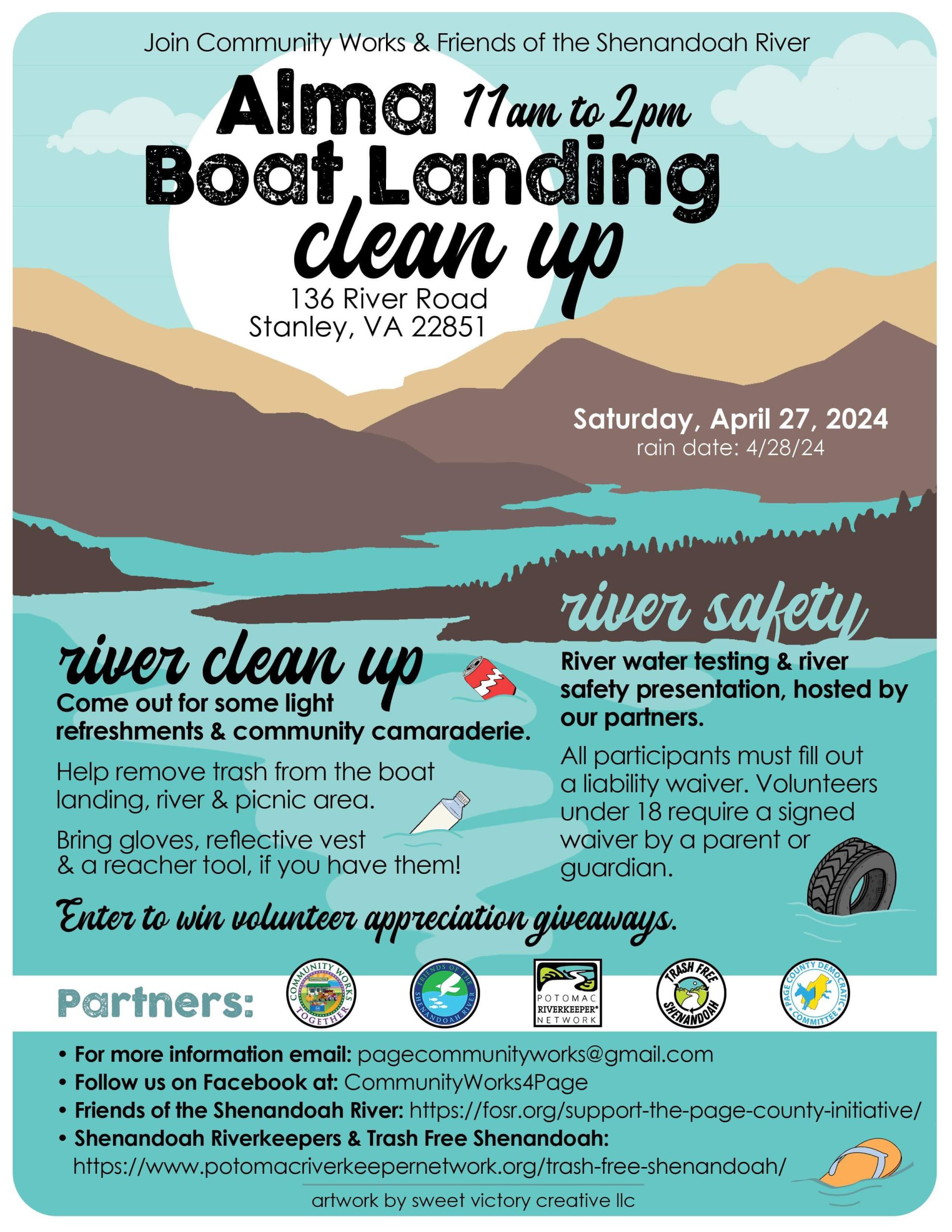 Page County Boat Landing Cleanup