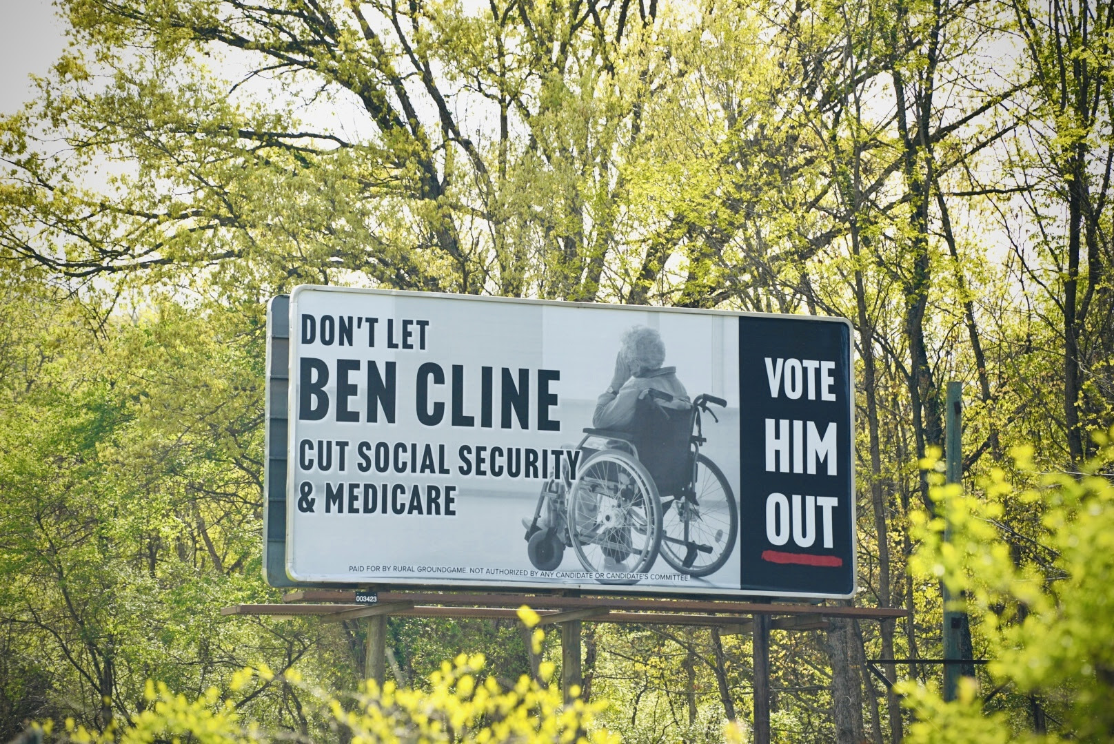Anti Ben Cline Billboard