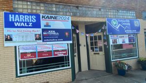 Signs on PCDEMS Headquarters