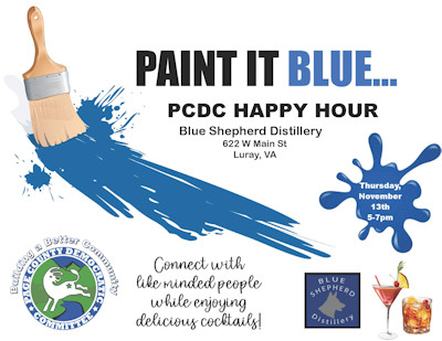 Paint it Blue PCDC Happy Hour Paint it Blue PCDC Happy Hour