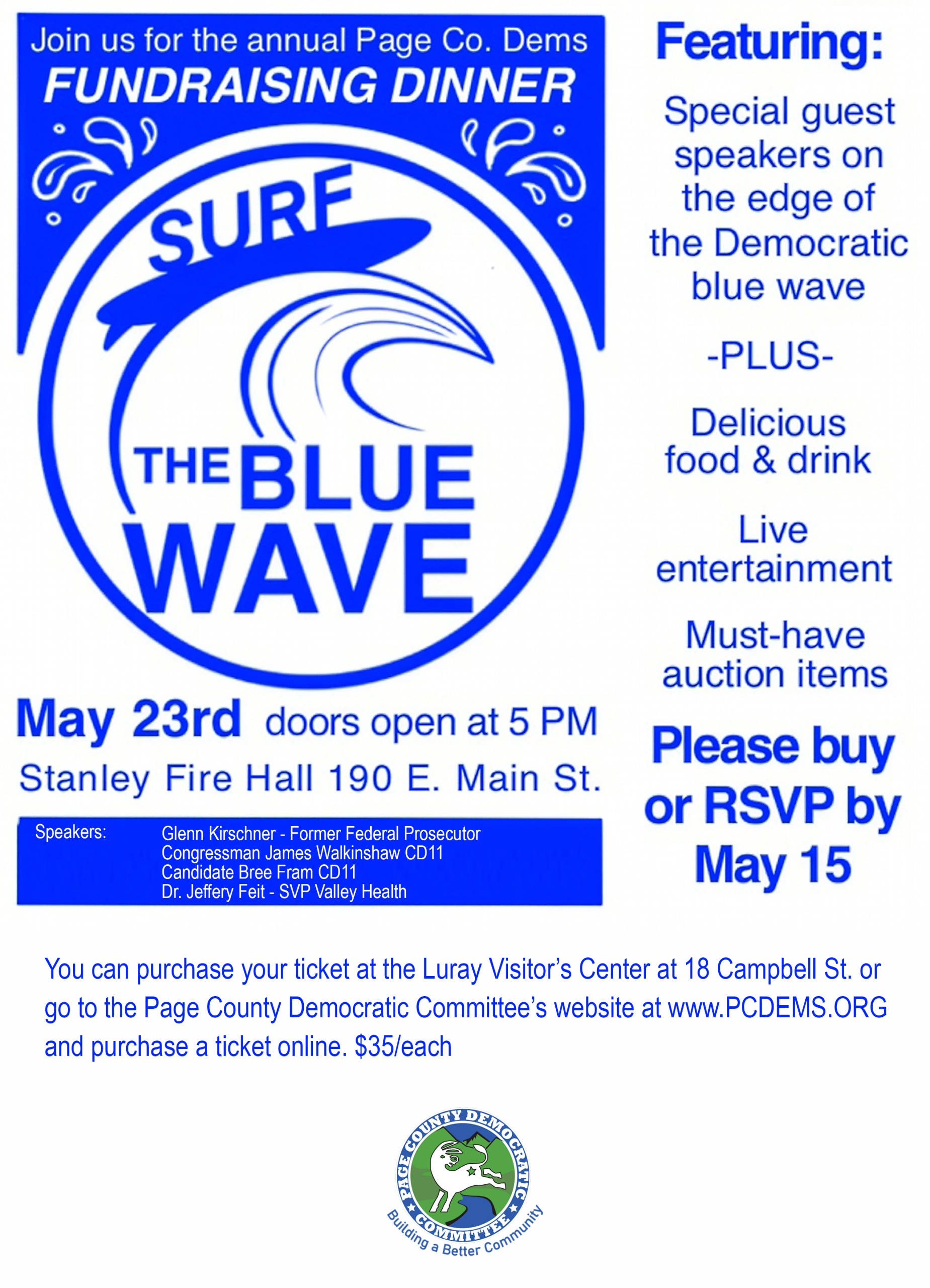 Surf the Blue Wave - 2026 PCDC fundraiser