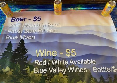 Beverage sign